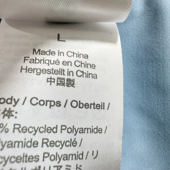 J.Crew Curved Waist Cheeky Bikini Bottom Beach Swim Minimalist Blue Large NWT - Picture 10 of 13